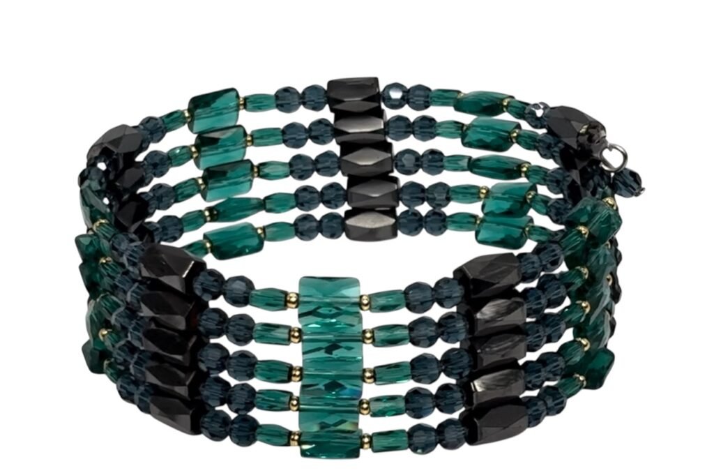 Bracciale magnetico blu notte Bluve con cristalli Preciosa® MyPulse