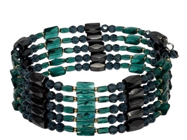 Bracciale magnetico blu notte Bluve con cristalli Preciosa® MyPulse